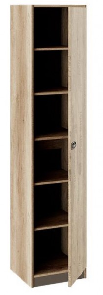 Шкаф для белья «Пилигрим» (Дуб Каньон светлый, Фон серый) в Камне-на-Оби - kamen-na-obi.mebel54.com | фото