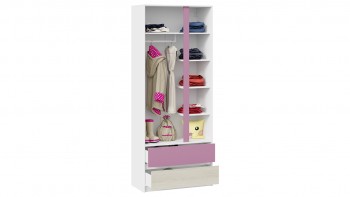 Шкаф для одежды комбинированный «Сканди» Дуб Гарден/Белый/Лиловый в Камне-на-Оби - kamen-na-obi.mebel54.com | фото