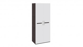 Шкаф для одежды с 2-мя дверями «Фьюжн» Белый глянец/Венге Линум в Камне-на-Оби - kamen-na-obi.mebel54.com | фото