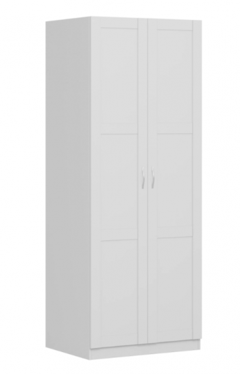 Шкаф двухдверный Пегас сборный белый в Камне-на-Оби - kamen-na-obi.mebel54.com | фото