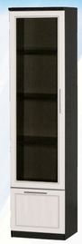 Шкаф средний с ящиком и стеклодверью ДЛЯ ГОСТИНОЙ ШСЯС-450 Венге/Дуб выбеленный в Камне-на-Оби - kamen-na-obi.mebel54.com | фото