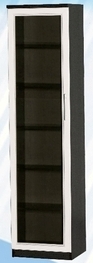 Шкаф средний со стеклодверью ДЛЯ ГОСТИНОЙ ШСС-450 Венге/Дуб выбеленный в Камне-на-Оби - kamen-na-obi.mebel54.com | фото