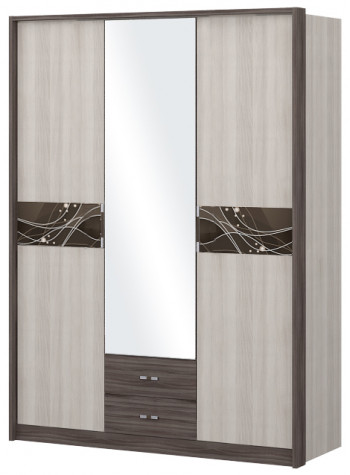 Шкаф трехстворчаты с зеркалом Шк68.1 Николь в Камне-на-Оби - kamen-na-obi.mebel54.com | фото