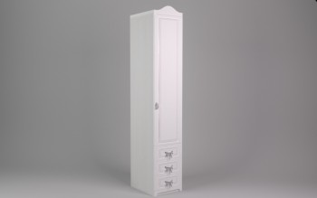 Шкаф угловой Бэлла с ящиками (Выбеленное дерево/Белый) в Камне-на-Оби - kamen-na-obi.mebel54.com | фото