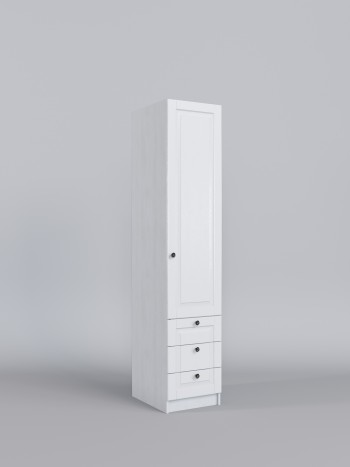Шкаф угловой (секция с ящиками) Классика (Белый/корпус Выбеленное дерево) в Камне-на-Оби - kamen-na-obi.mebel54.com | фото