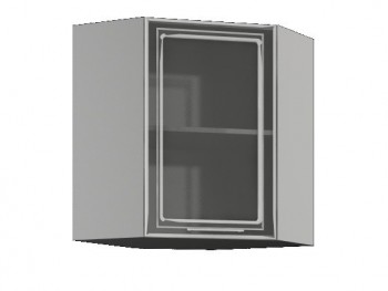 Шкаф угловой со стеклом ШВУС-600*600 Мокко в Камне-на-Оби - kamen-na-obi.mebel54.com | фото