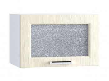 Шкаф верхний горизонтальный со стеклом 500, ШВГС 500 (Клен кремовый/корпус белый) в Камне-на-Оби - kamen-na-obi.mebel54.com | фото