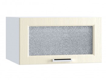 Шкаф верхний горизонтальный со стеклом 610, ШВГС 610 (Клен крем/корпус белый) в Камне-на-Оби - kamen-na-obi.mebel54.com | фото