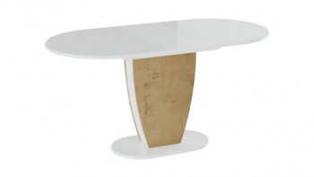 Стол обеденный «Монреаль» Тип 1 (Белый глянец/Бунратти) в Камне-на-Оби - kamen-na-obi.mebel54.com | фото