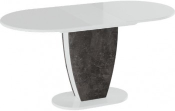 Стол обеденный «Монреаль» Тип 1 (Белый глянец/Моод темный) в Камне-на-Оби - kamen-na-obi.mebel54.com | фото
