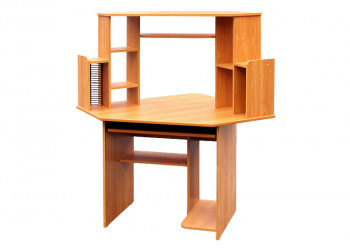 Угловой компьютерный стол (Вишня Оксфорд) в Камне-на-Оби - kamen-na-obi.mebel54.com | фото
