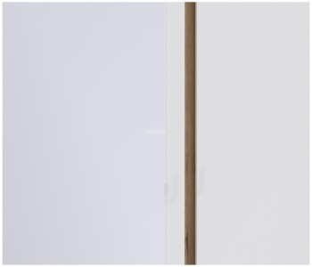 Веста СБ-2258 Шкаф 3х дверный с зеркалом Дуб Бунратти/Белый глянец в Камне-на-Оби - kamen-na-obi.mebel54.com | фото