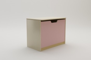 Ящик для игрушек Грэйси (Розовый/корпус Клен) в Камне-на-Оби - kamen-na-obi.mebel54.com | фото