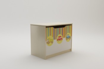 Ящик для игрушек Клаксон (Бежевый/корпус Клен) в Камне-на-Оби - kamen-na-obi.mebel54.com | фото