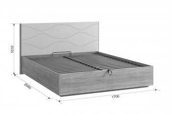Зара Кровать 1.6 Люкс дуб сонома/белый в Камне-на-Оби - kamen-na-obi.mebel54.com | фото